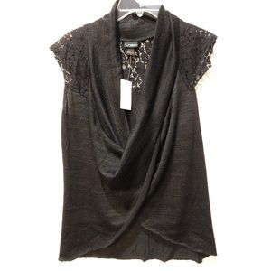 Daytrip cowl neck short sleeve top